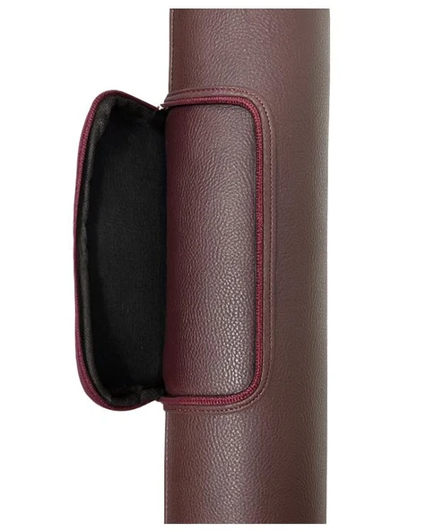 Yuga Suni Deri Proje Tüpü Cepli 10,5 cm Bordo - 5