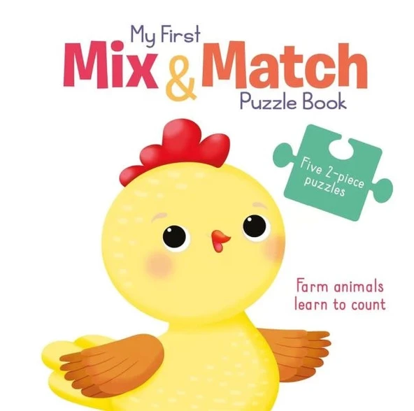 My First Mix & Match Puzzle Book: Farm Animals Learn to Count ürün görseli