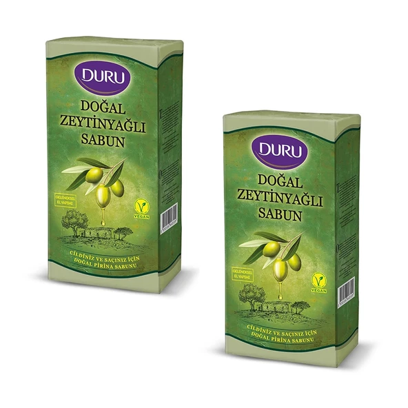 Duru Otantik Pirina Sabunu 800 gr Zeytinyağlı x 2 Adet