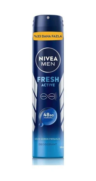 Nivea Men Fresh Active Erkek Deodorant 200 Ml