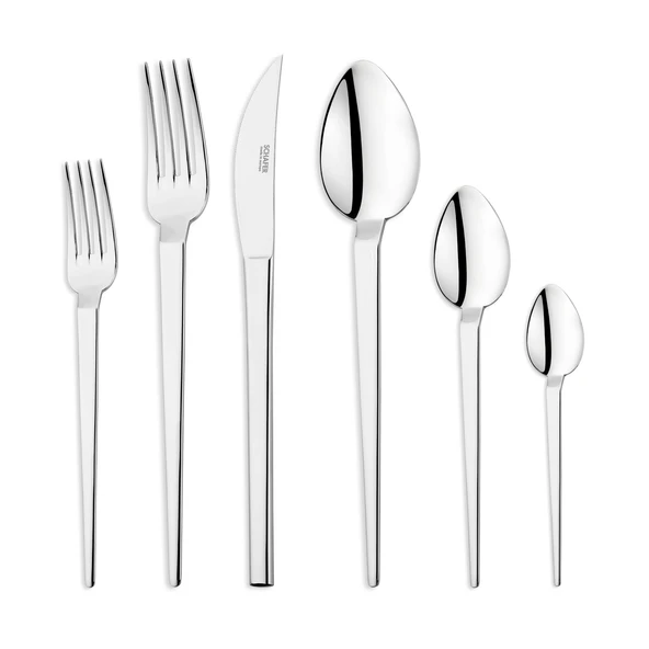 Schafer Betta 72 Parça Çatal Kaşık Bıçak Takımı-Gümüş03 - 2