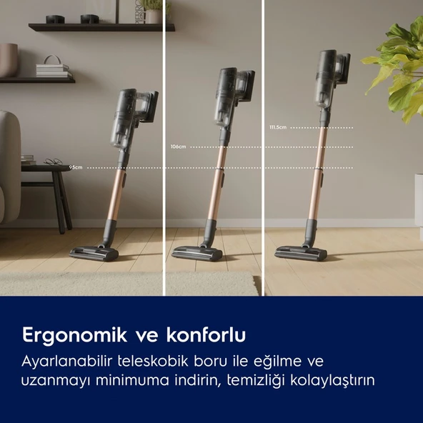 Electrolux EP82H25WET 800 Serisi Islak ve Kuru Temizleme Yapabilen Dikey Şarjlı Süpürge, 10 Yıl Motor Garantili - 2