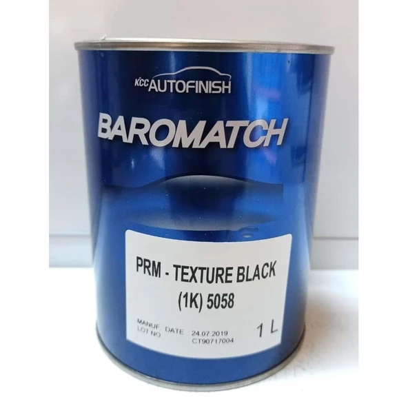 KCC 1K Plastik Tampon Boyası Texture Black 5058 1LT – Orijinal Pütürlü Siyah Kaplama