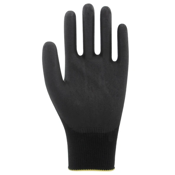 Beybi Poliüretan Kaplı Pu Touch Eldiven Siyah No:8 - 3