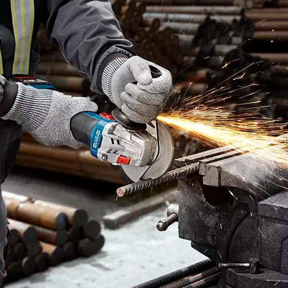 Bosch GWS 18V-8 Tek Akülü Avuç Taşlama Makinası 4Ah 125m - 06019N9021 - 5