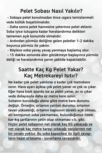 Pelet Sobası Petekli Pelet Soba Camlı Şömine Soba Stove Füze Roket - 5