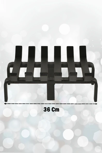 Şömine Izgarası 6 Çubuklu 36 Cm X 32 Cm Ekstra Dar Gözlü Izgara - 2