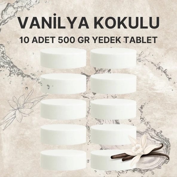 5 Adet 2x500 gr Nem Alıcı Rutubet Ve Küf Önleyici Yedek Tablet Vanilya ürün görseli