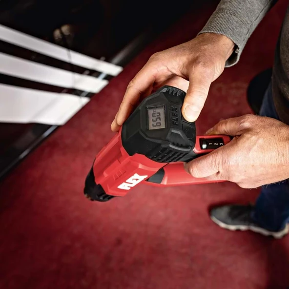 FLEX HG 650 Profesyonel Sıcak Hava Fön Makinesi Tabancası 2000W - LCD Ekran Değişken Isı Hız Ayarlı - 3