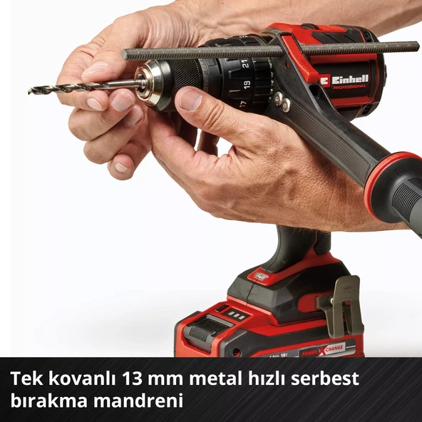 Einhell TP-CD 18/120 Li-i BL Solo PROFESSIONAL Akülü Darbeli Kömürsüz Matkap - 8