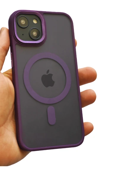 Tech&bello accessories İphone 15 Kılıf Magsafe Uyumlu Kamera Çıkıntılı Darbe Emici Mat Lüx Kapak TB-02 ürün görseli
