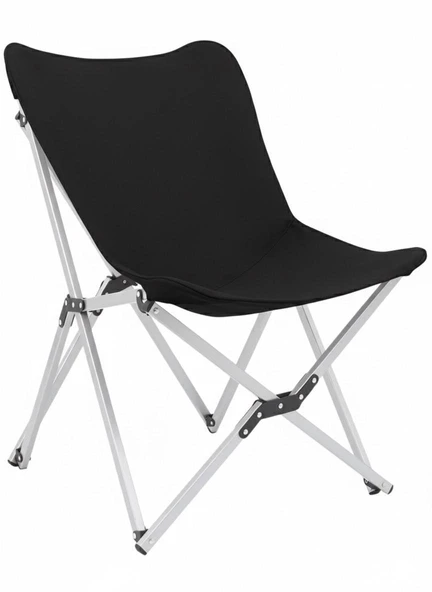 Everest  Alüminyum Katlanabilir Kamp Sandalyesi Siyah ürün görseli