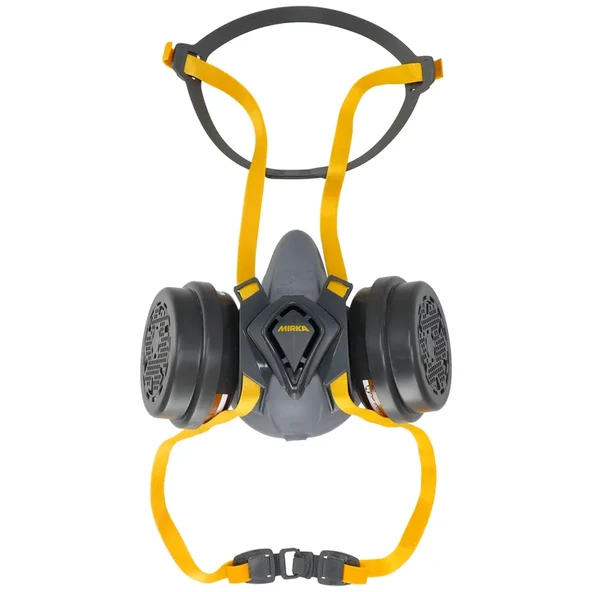 Mirka Yarım Yüz Maske Seti (A2P3 R) – A2P3 Filtreli, Profesyonel Kömürlü Maske