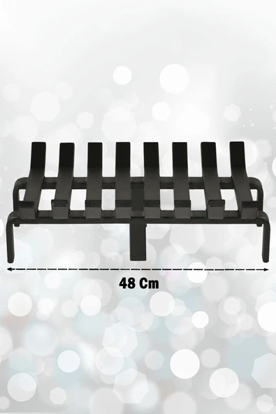 Şömine Izgarası 8 Çubuklu 48 Cm X 32 Cm Ekstra Dar Gözlü Izgara - 2