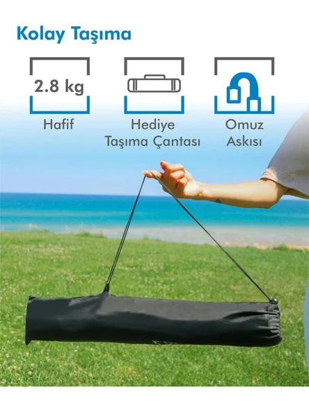 Everest  Alüminyum Katlanabilir Kamp Sandalyesi Siyah - Resim 3