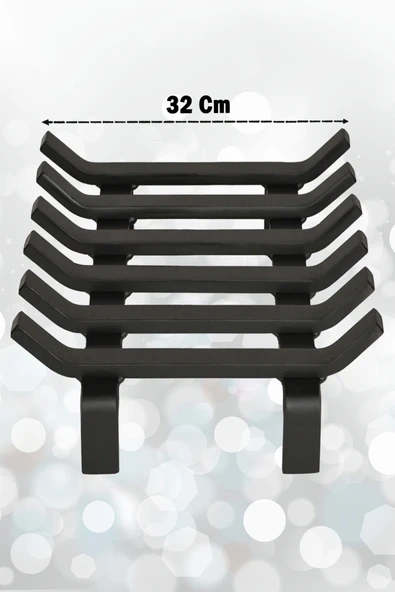 Şömine Izgarası 6 Çubuklu 36 Cm X 32 Cm Ekstra Dar Gözlü Izgara - 3