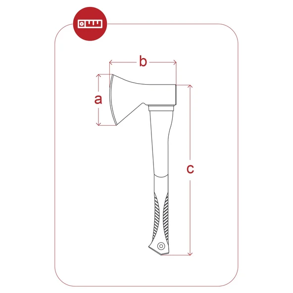 Yapar BAA10 El Baltası Nacak Ahşap Saplı 1kg - 92774 - 5