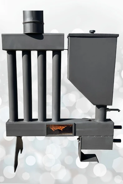 Pelet Sobası Petekli Pelet Soba Camlı Şömine Soba Stove Füze Roket