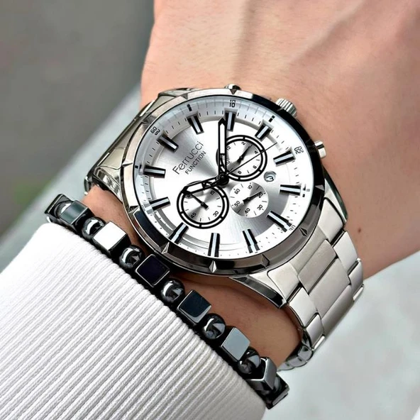 Ferruccı FCF 0525 13605M.02 64073 Erkek Fonksiyon Metal Kol Saati ürün görseli