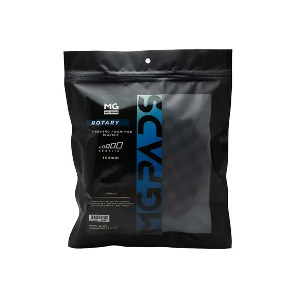 MG PADS Rotary Cila/Boya Koruma Süngeri Waffle (Siyah) - 160 Mm - 2
