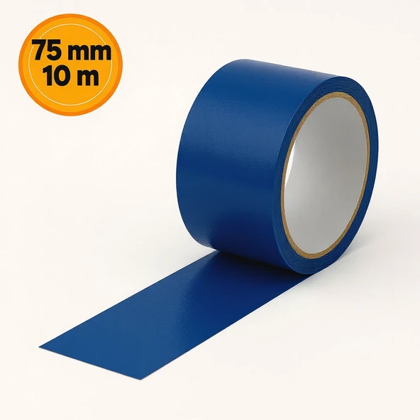 Mavi Tamir Bandı 75 mm x 10 mt Çok Amaçlı Güçlü Yapışkanlı Suya Dayanıklı Onarım Yalıtım Bandı - Resim 4