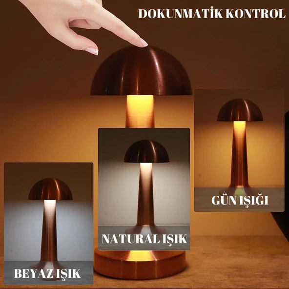 Cata Ct-8429 Lizbon Dekoratif Şarjlı Masa Lambası - 3