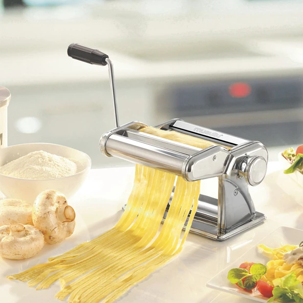 Musullu Macaroni 150 Premium 150mm Manuel Erişte ve Hamur Açma Makinesi - 3