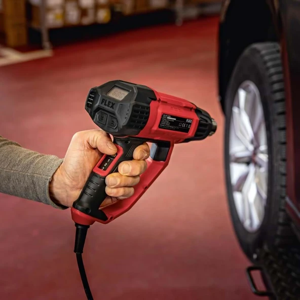 FLEX HG 650 Profesyonel Sıcak Hava Fön Makinesi Tabancası 2000W - LCD Ekran Değişken Isı Hız Ayarlı - 5