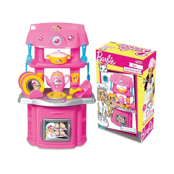 01503 BARBİE ŞEF MUTFAK SET - 1