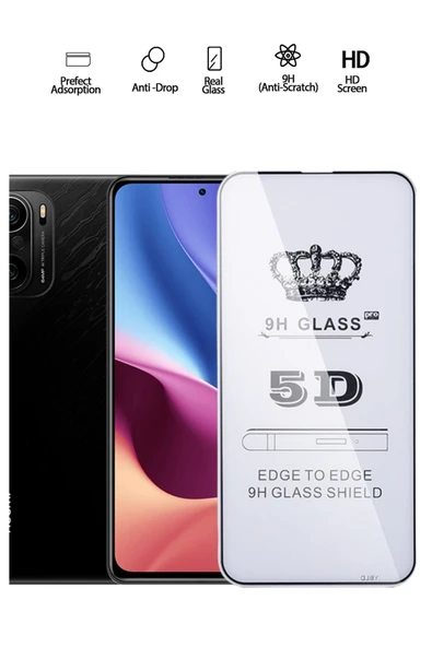 Tntech XİAOMİ REDMİ K40 PRO UYUMLU TAM KAPATAN EKRAN KORUYUCU TAMPERLİ KIRILMAZ CAM ürün görseli