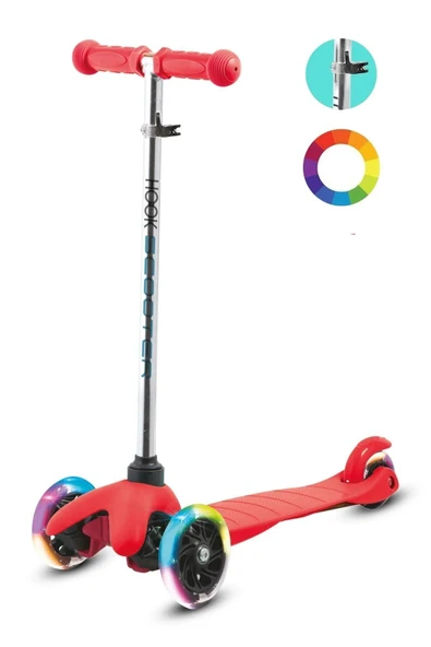 CVS Scooter Tech 7 Renk Led Işıklı Tekerlekli Scooter - Resim 5