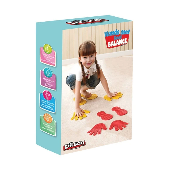 03 707 EL ve AYAK DENGE OYUNU KIRMIZI-SARI-MAVİ - 1