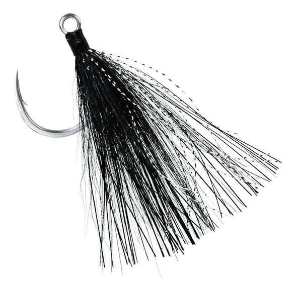 BKK Lone Diablo BT Black Bucktail Jig Olta İğnesi - 2