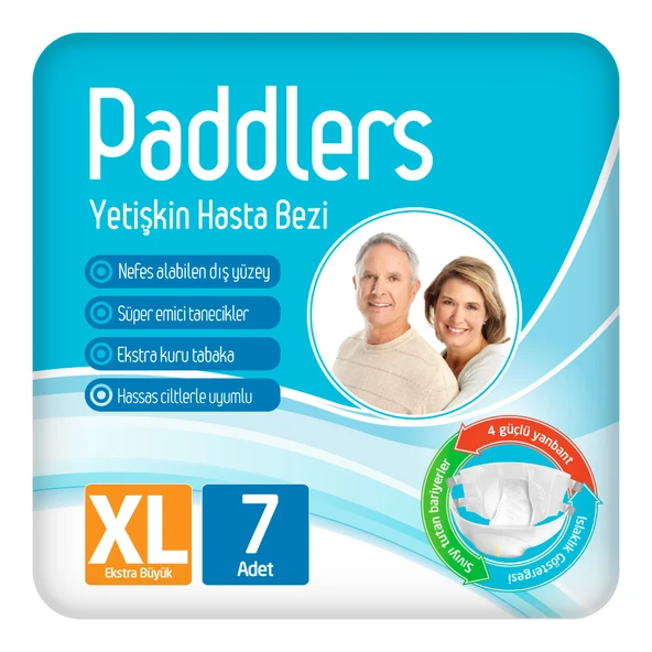 Paddlers Yetişkin Hasta Bantlı Bez X-Large 7 Adet ürün görseli 1