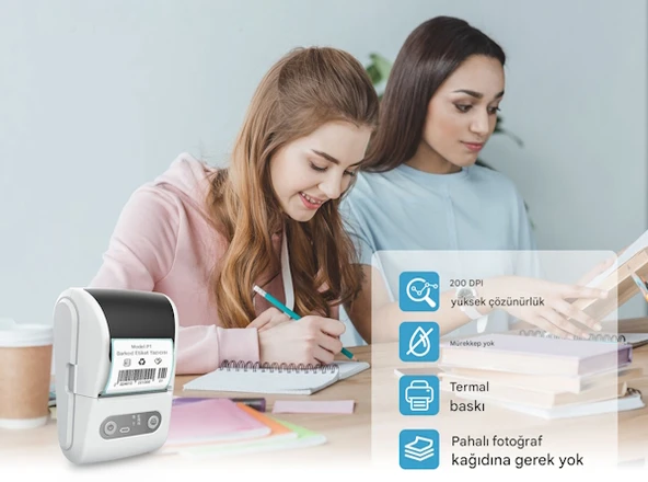 Ventus Mpia P1 Etiket Yazıcısı Termal Kablosuz Android İos - 8