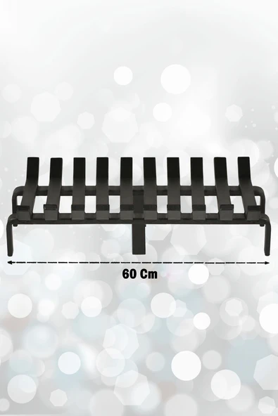 Şömine Izgarası 10 Çubuklu 60 Cm X 32 Cm Ekstra Dar Gözlü Izgara - 2