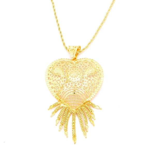Altın Kaplama Hint Model Desenli Kolye KLY-652 ürün görseli