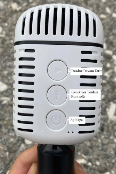 Tntech Yüksek Kaliteli Ses Kraroke Mikrofon Bluetooth Hoparlör Fm Radyo Girişli TNT-MC873 - Resim 3