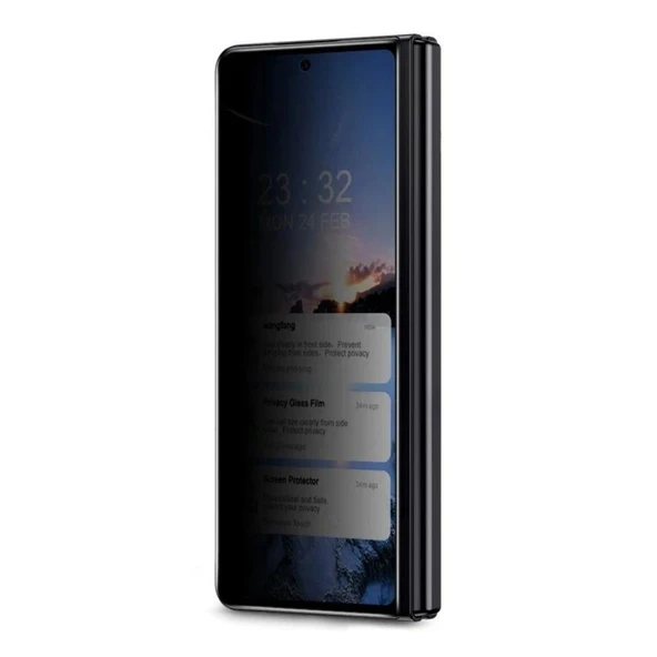 ScHitec Samsung Galaxy Z Fold 3 Darbe Emici Premium Hayalet Ön Ekran Koruyucu Poliüretan Film ürün görseli 1