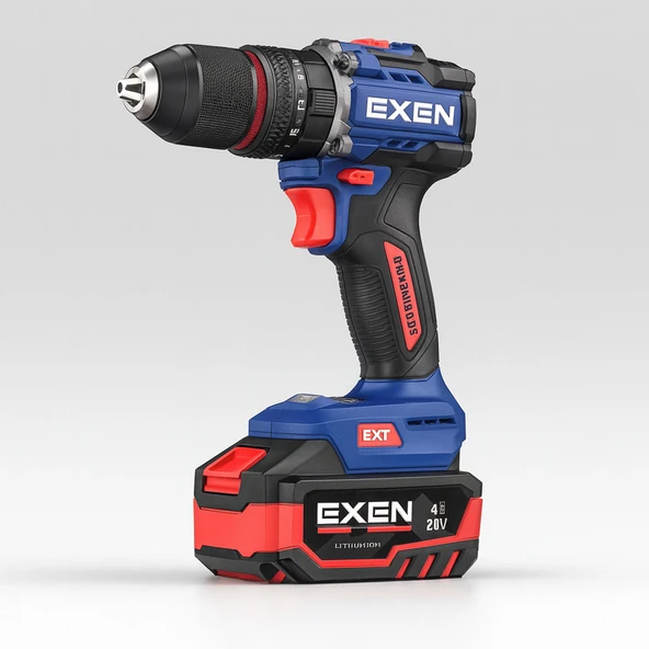 EXEN EN 274 DS Kömürsüz Darbeli Şarjlı Matkap 21V 4Ah 70Nm 2 Batarya Hızlı Şarj Led Işıklı Taşıma Çantalı ürün görseli