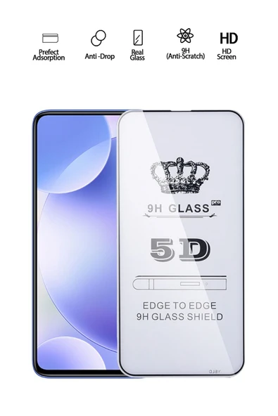 Tntech XİAOMİ REDMİ K30 UYUMLU TAM KAPATAN EKRAN KORUYUCU TAMPERLİ KIRILMAZ CAM ürün görseli