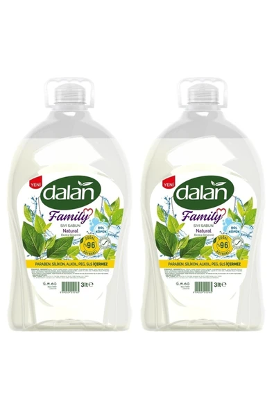 Family Sıvı Sabun Natural 3 lt X 2 Adet