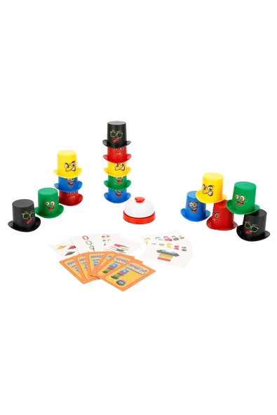 Hızlı Şapkalar Kutu Oyunu - Çocuklar İçin Refleks, Zeka ve Dikkat Geliştirici Eğitici Aile Oyunu ürün görseli 1