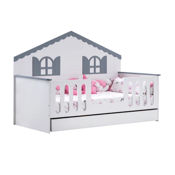 Yavrulu Karyola, Poli Yavrulu Montessori Yatak - Pembe - Resim 7