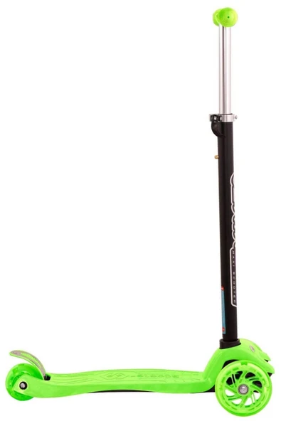 Tech bello 4 Tekerlekli (ARKA ÇİFT TEKERLEK) Metal Mandallı Yükseklik Ayarlı Işıklı Scooter - 2