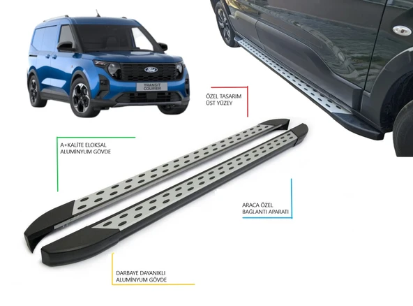 TRANSİT COURIER NOKTALI YAN BASAMAK 2024 2025 2026 2027 ürün görseli 1