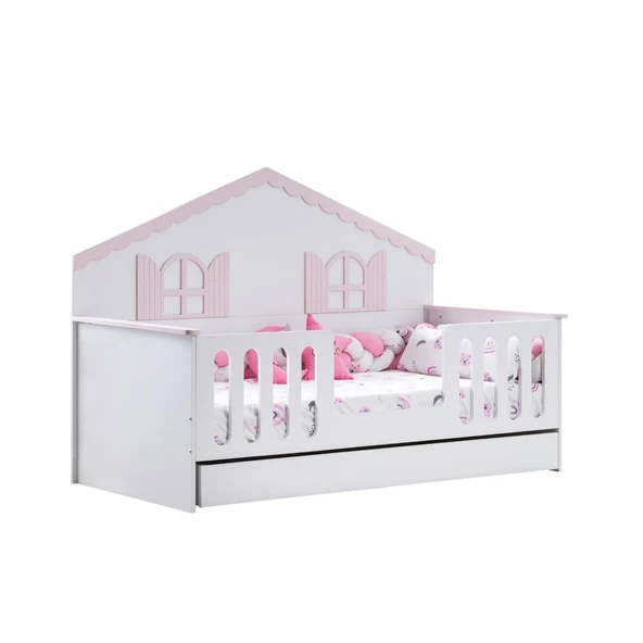 Yavrulu Karyola, Poli Yavrulu Montessori Yatak - Pembe - Resim 4