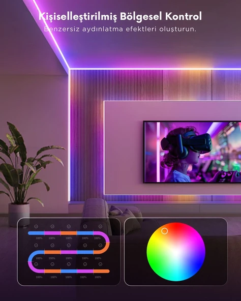 Govee COB Silikon Kaplamalı Matter Destekli LED Şerit PRO - 3 Metre H61E53D1 - 5
