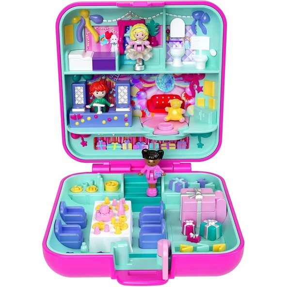 JGK22 Polly Pocket Mattel 80. Yıl Özel Nostaljik Kompakt Oyun Seti - 3