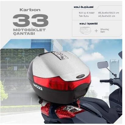 WOGEN KARBON ÇANTA 33 L BASIC BEYAZ 1401 021